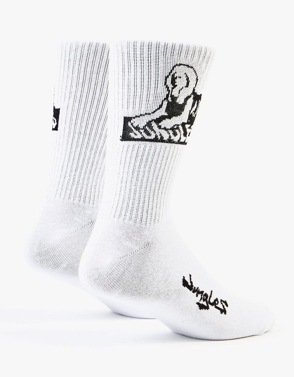 Jungles Jungles Sphinx Logo Socks - White