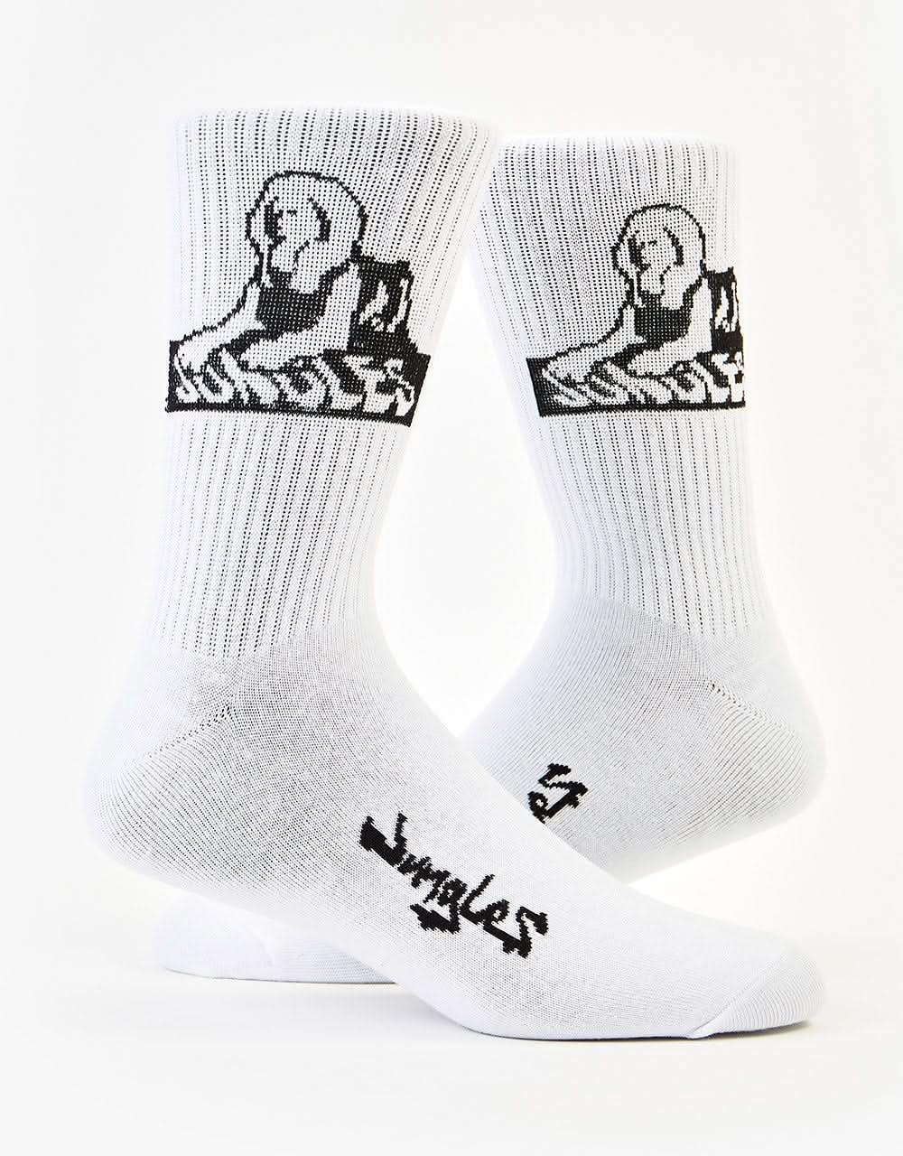 Jungles Jungles Sphinx Logo Socks - White