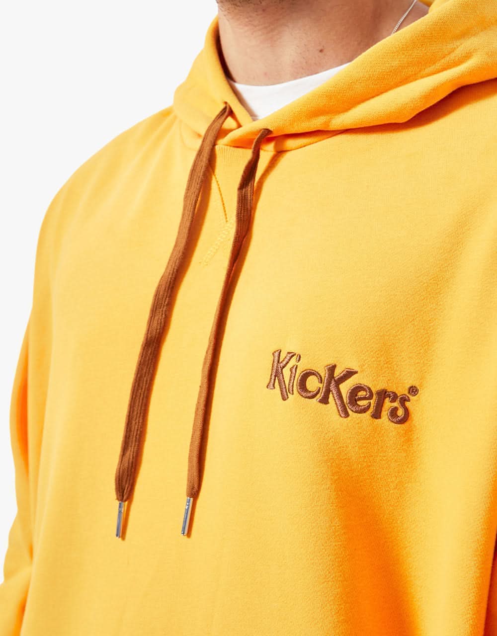 Kickers® Logo Side Stripe Pullover Hoodie - Yellow