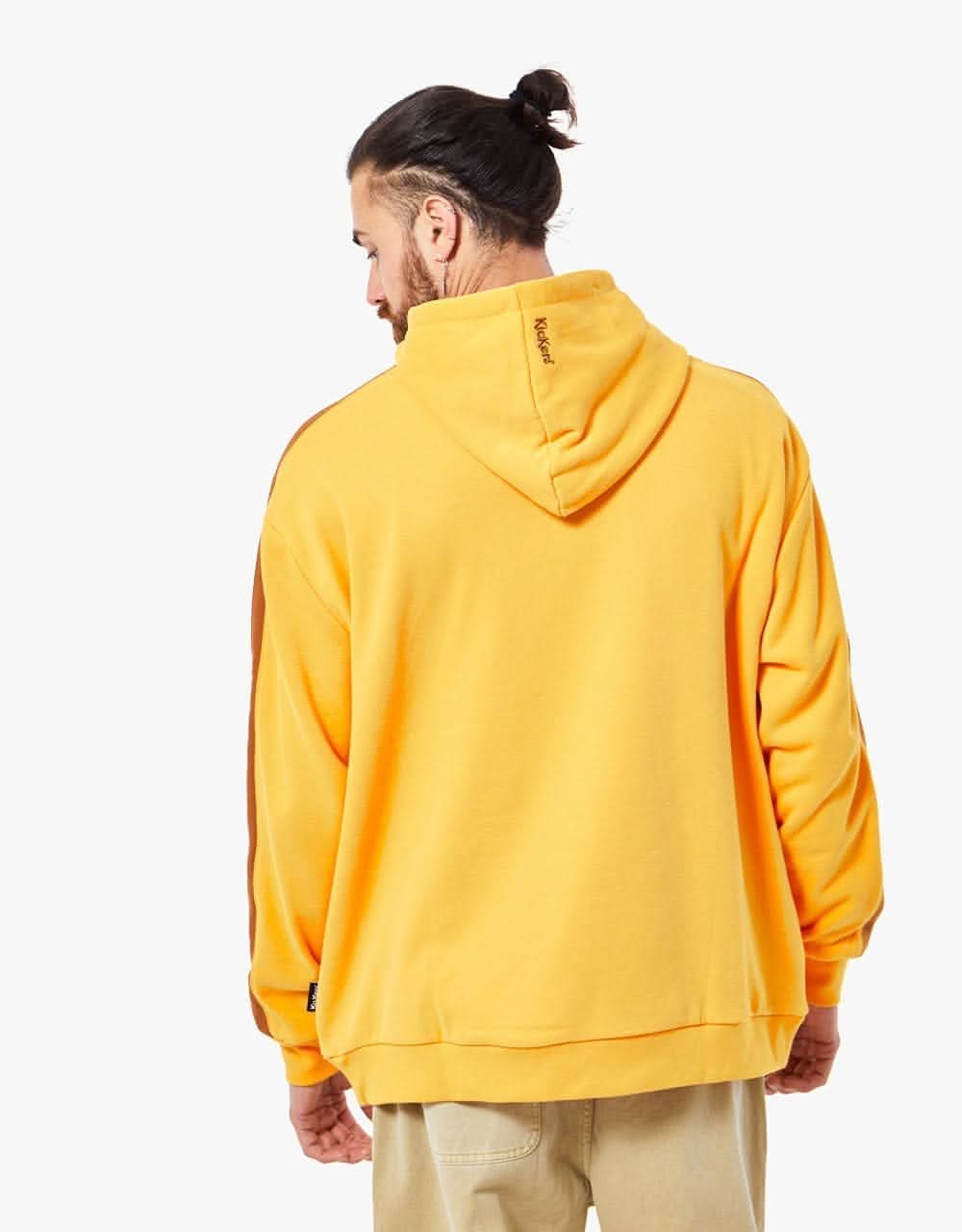 Kickers® Logo Side Stripe Pullover Hoodie - Yellow