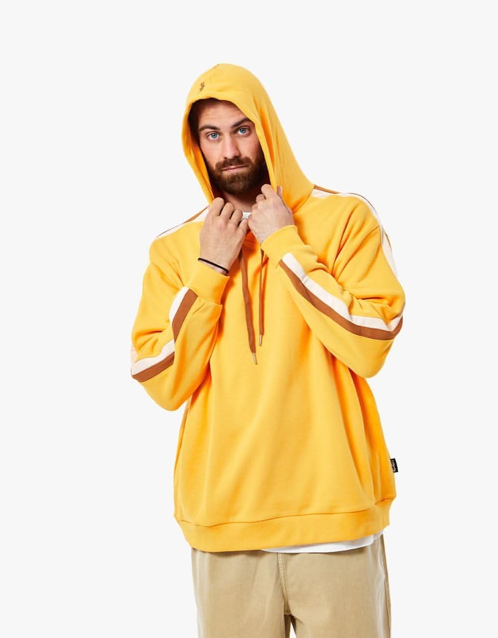 Kickers® Logo Side Stripe Pullover Hoodie - Yellow