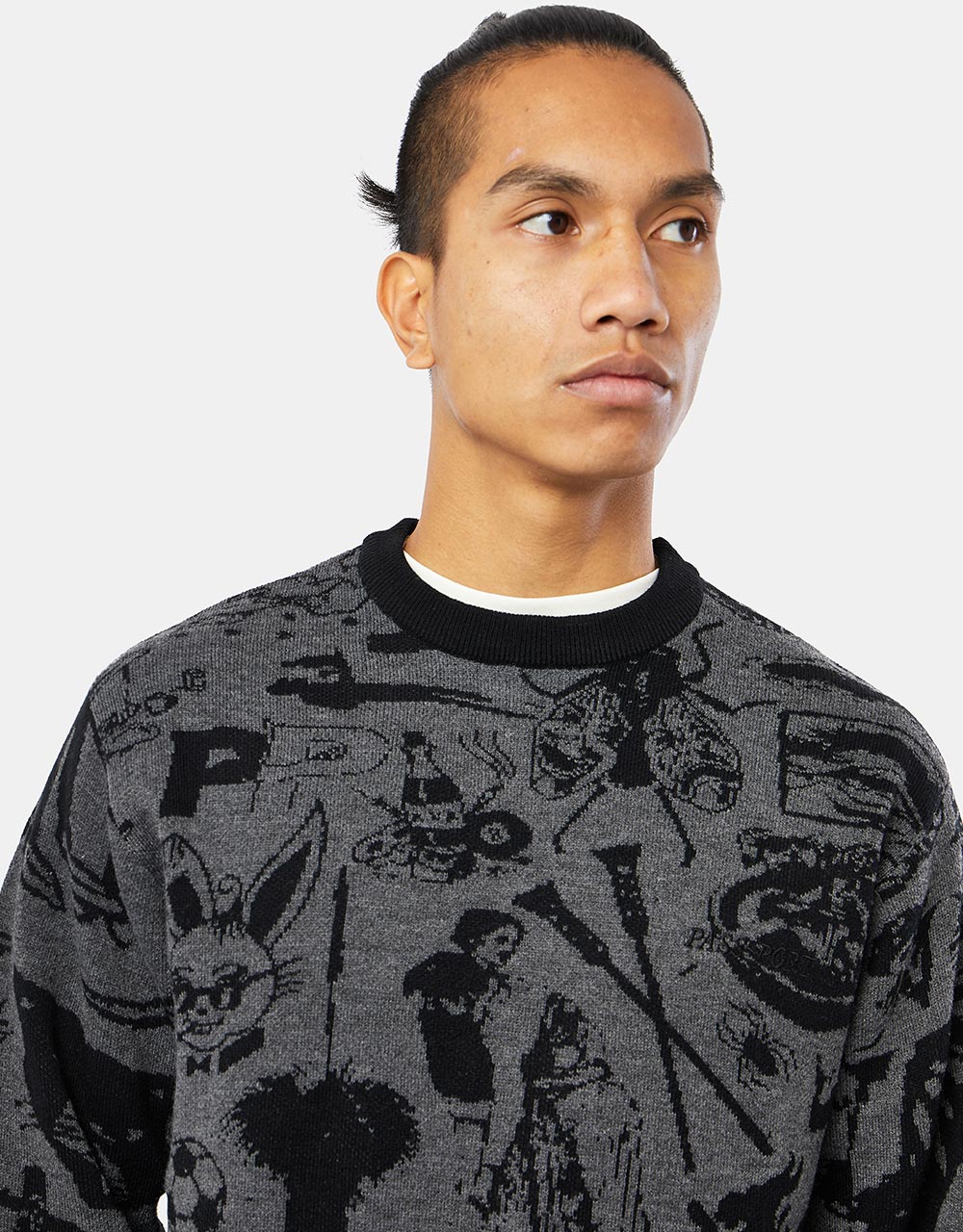 Pass Port 11 Year Knitted Crew - Black