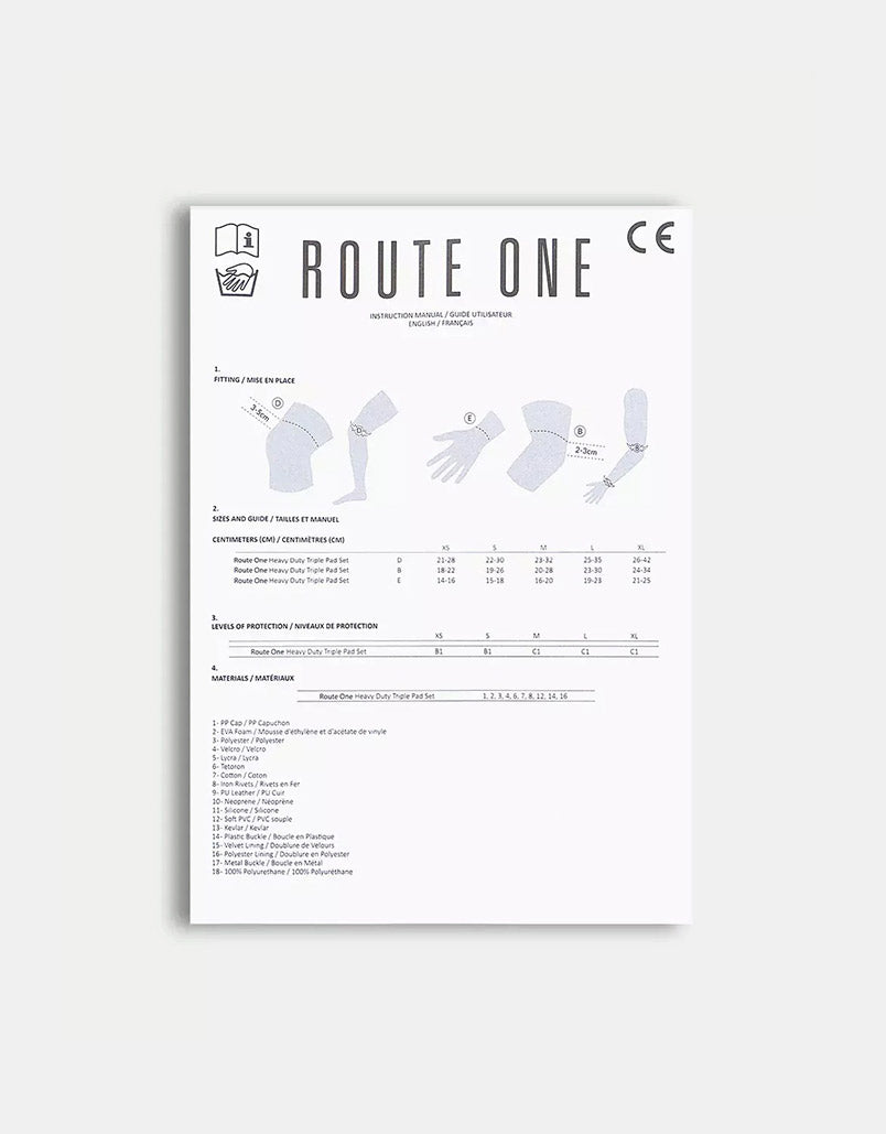 Route One Triple Pad Set - Black/White