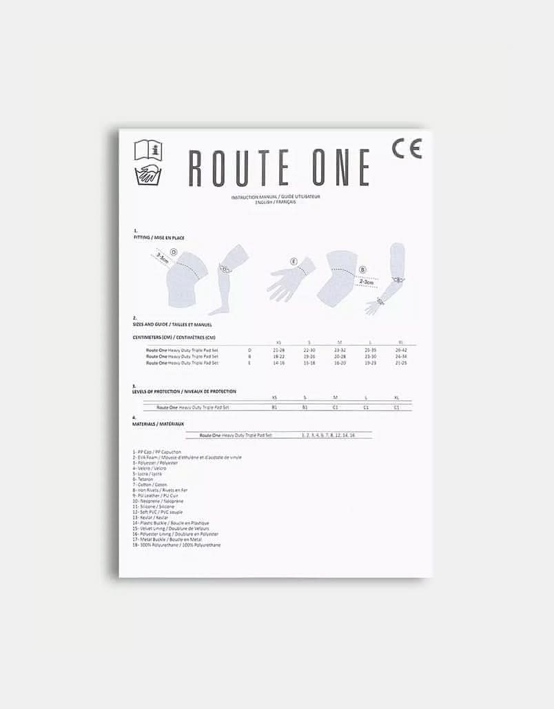 Route One Triple Pad Set - Black/White