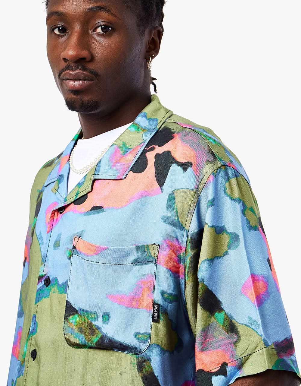 Welcome Impression Rayon Shirt - Olive