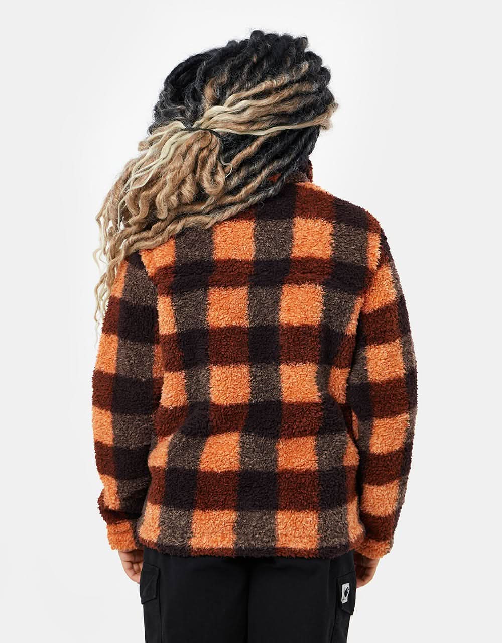 Columbia Womens Winter Pass™ Sherpa FZ Fleece - Warm Copper/Check Multi