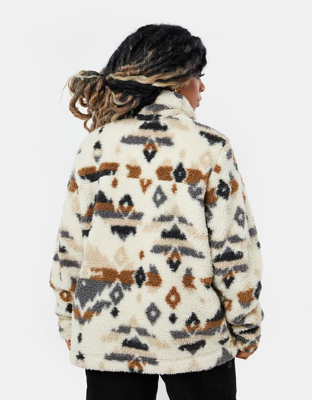 Columbia Womens Winter Pass™ Sherpa FZ Fleece - Chalk/Rocky Mountain Print