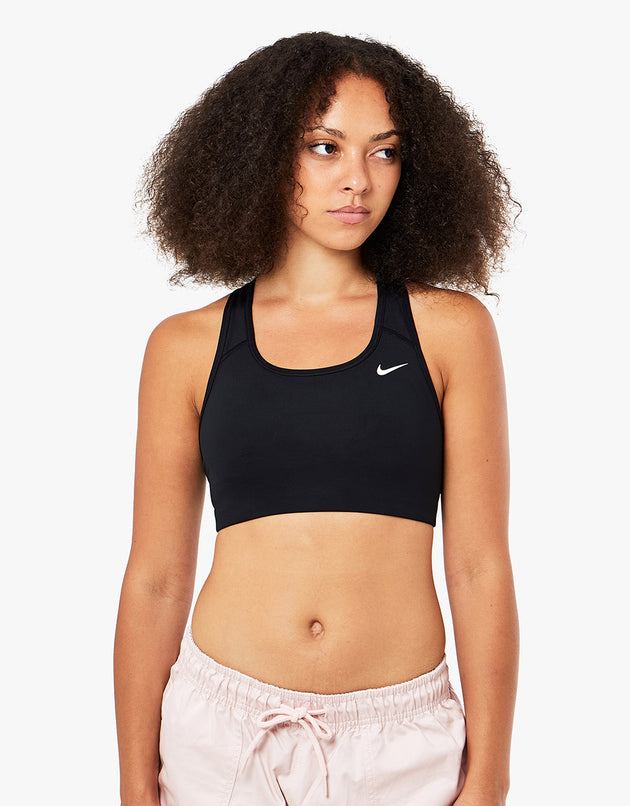 Nike SB Womens Medium-Support Non Padded Sports Bra - Black/White