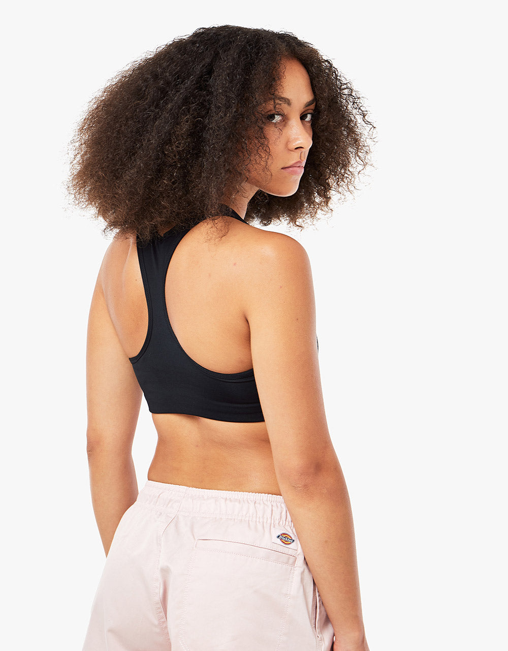 Nike SB Womens Medium-Support 1 Piece Padded Sports Bra - Black/White