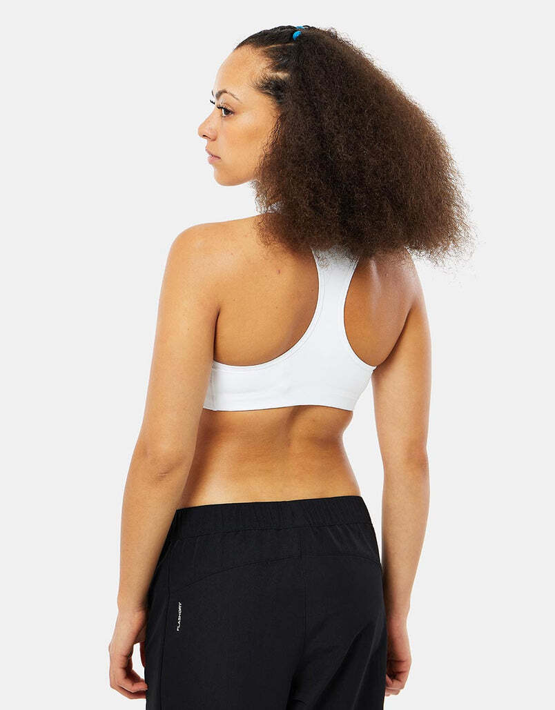 Nike SB Womens Medium-Support 1 Piece Padded Sports Bra - White/Black