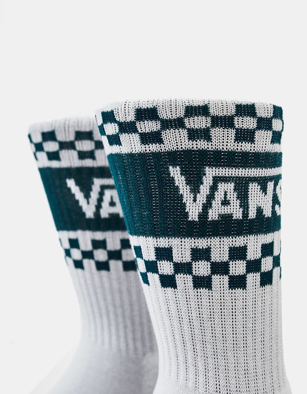 Vans Girl Gang Womens Crew Socks - White/Deep Teal