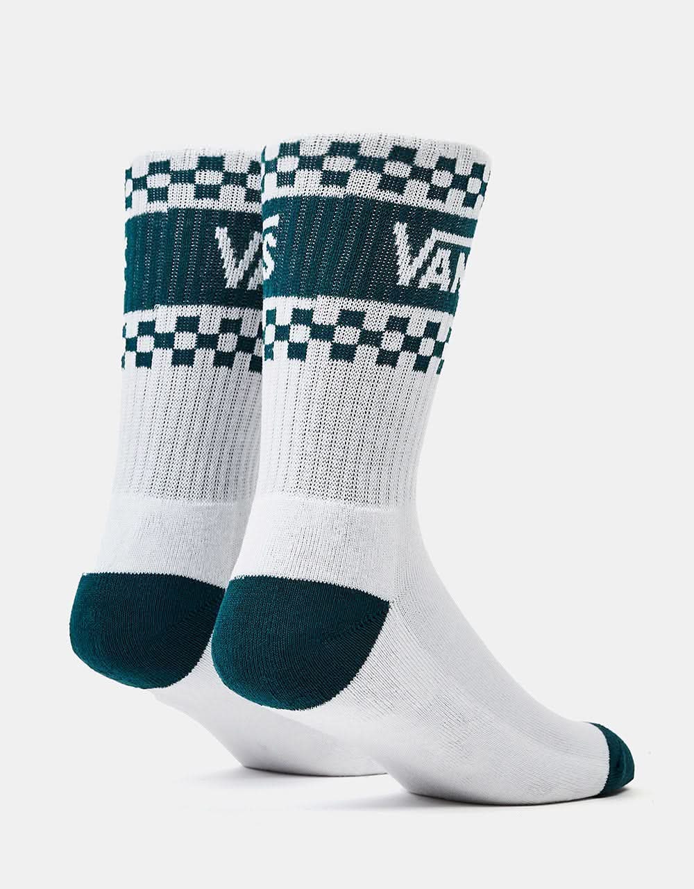 Vans Girl Gang Womens Crew Socks - White/Deep Teal