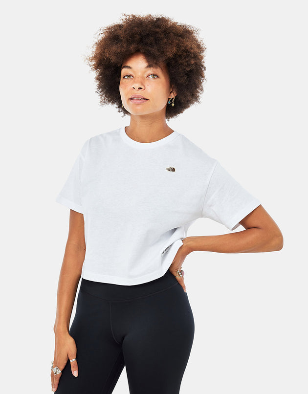 The North Face Womens Heritage Recycled Crop Tee - TNF White