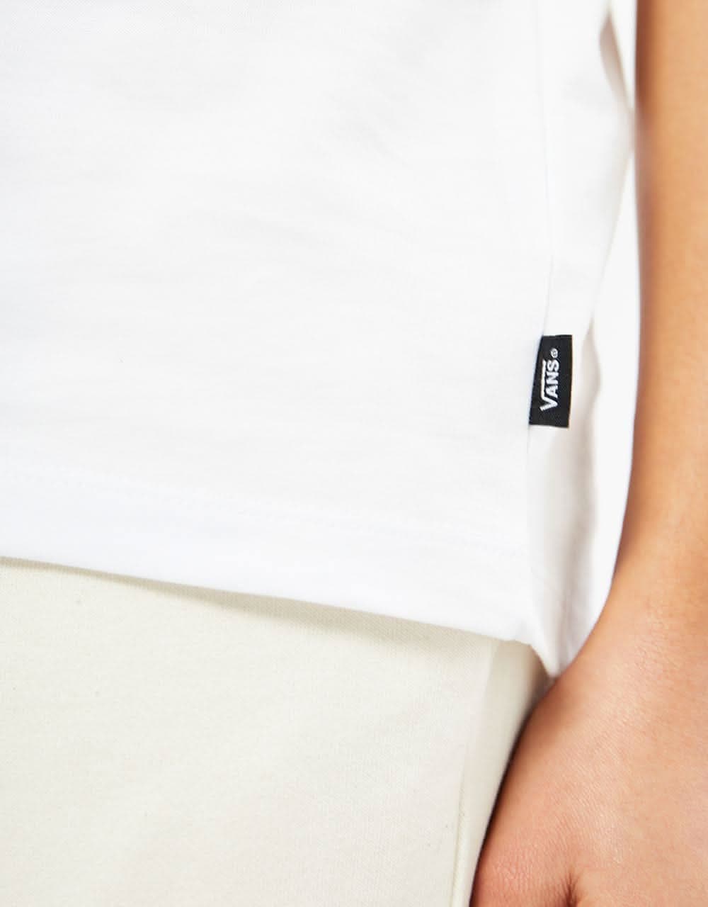 Vans Womens Lets Grow Relaxed  Crew T-Shirt - White