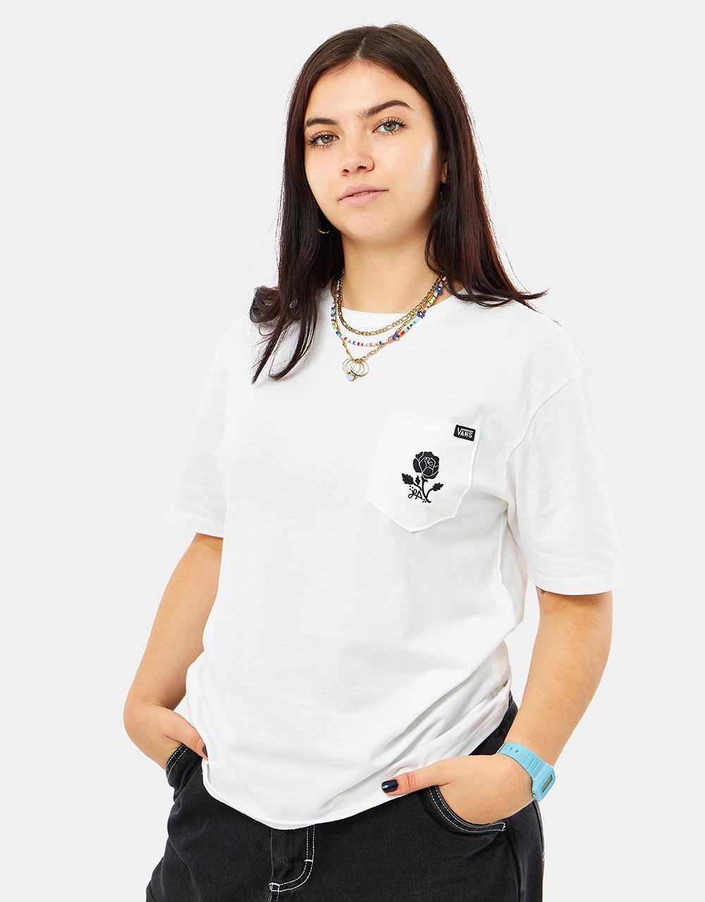Vans x Lizzie Armanto OTW Womens Pocket T-Shirt - White