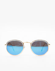 Glassy Sunhaters Hudson Polarized Sunglasses - Clear/Blue Mirror