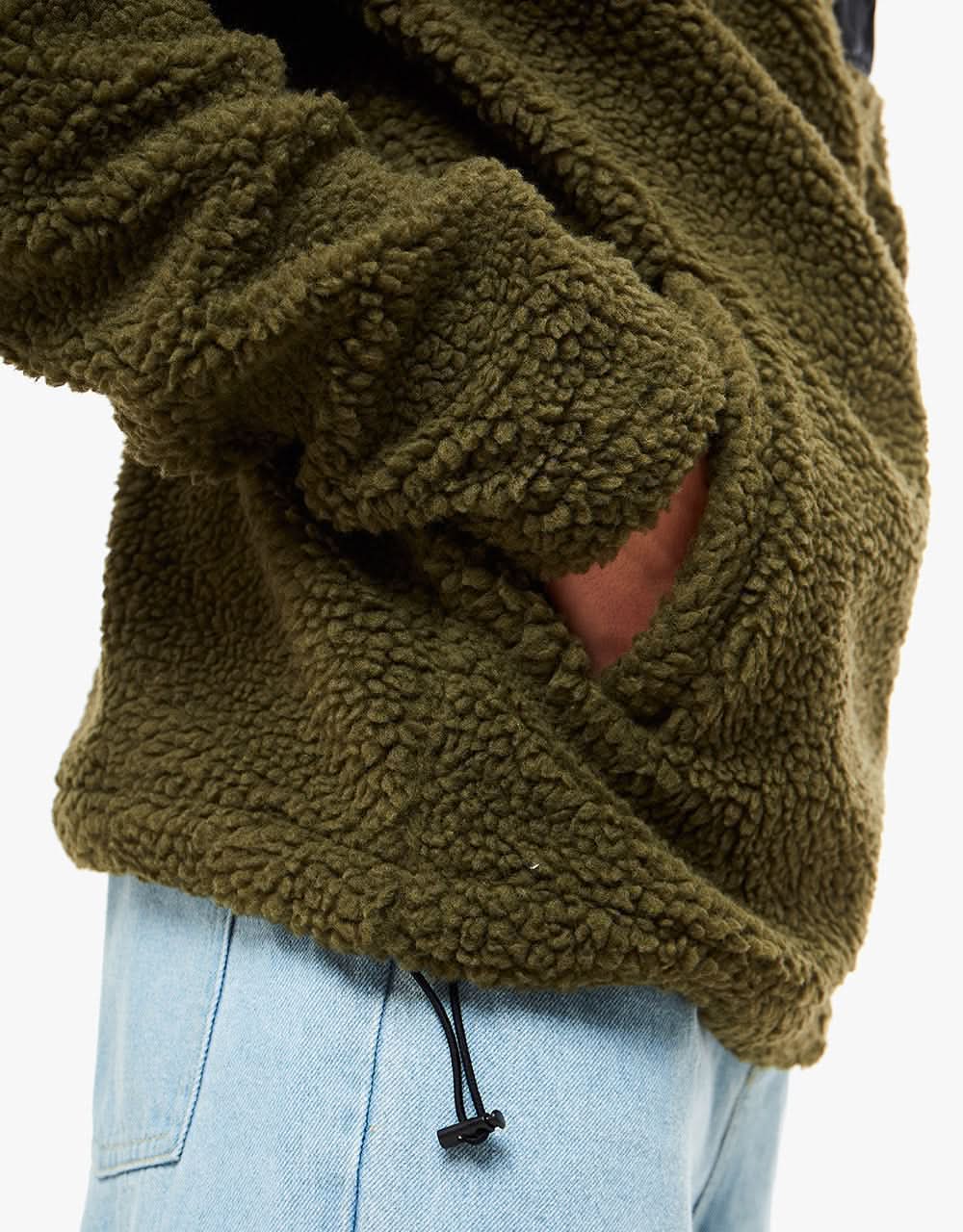 Vans Sherpa Hoodie - Grape Leaf/Black