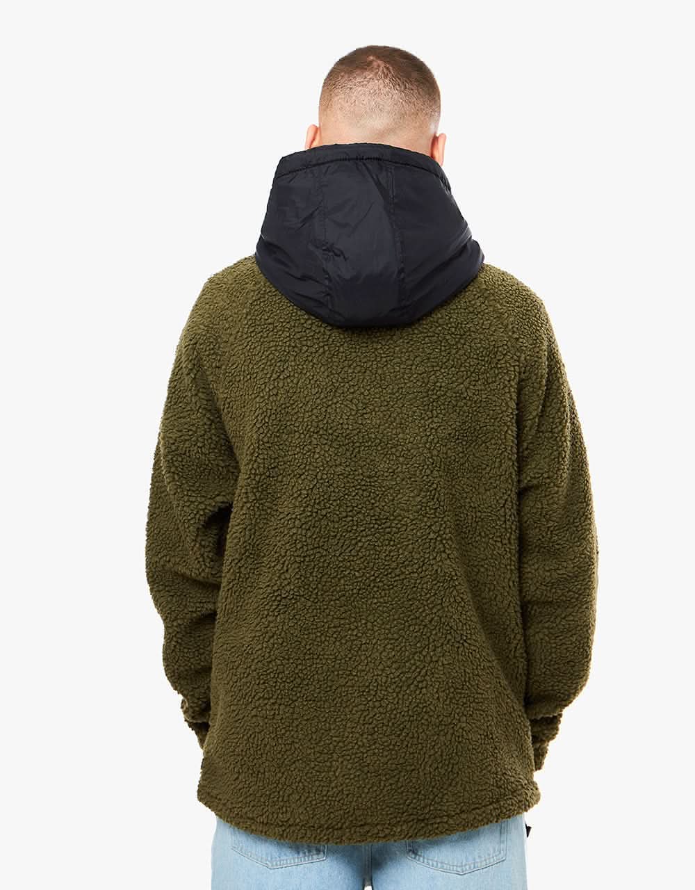 Vans Sherpa Hoodie - Grape Leaf/Black