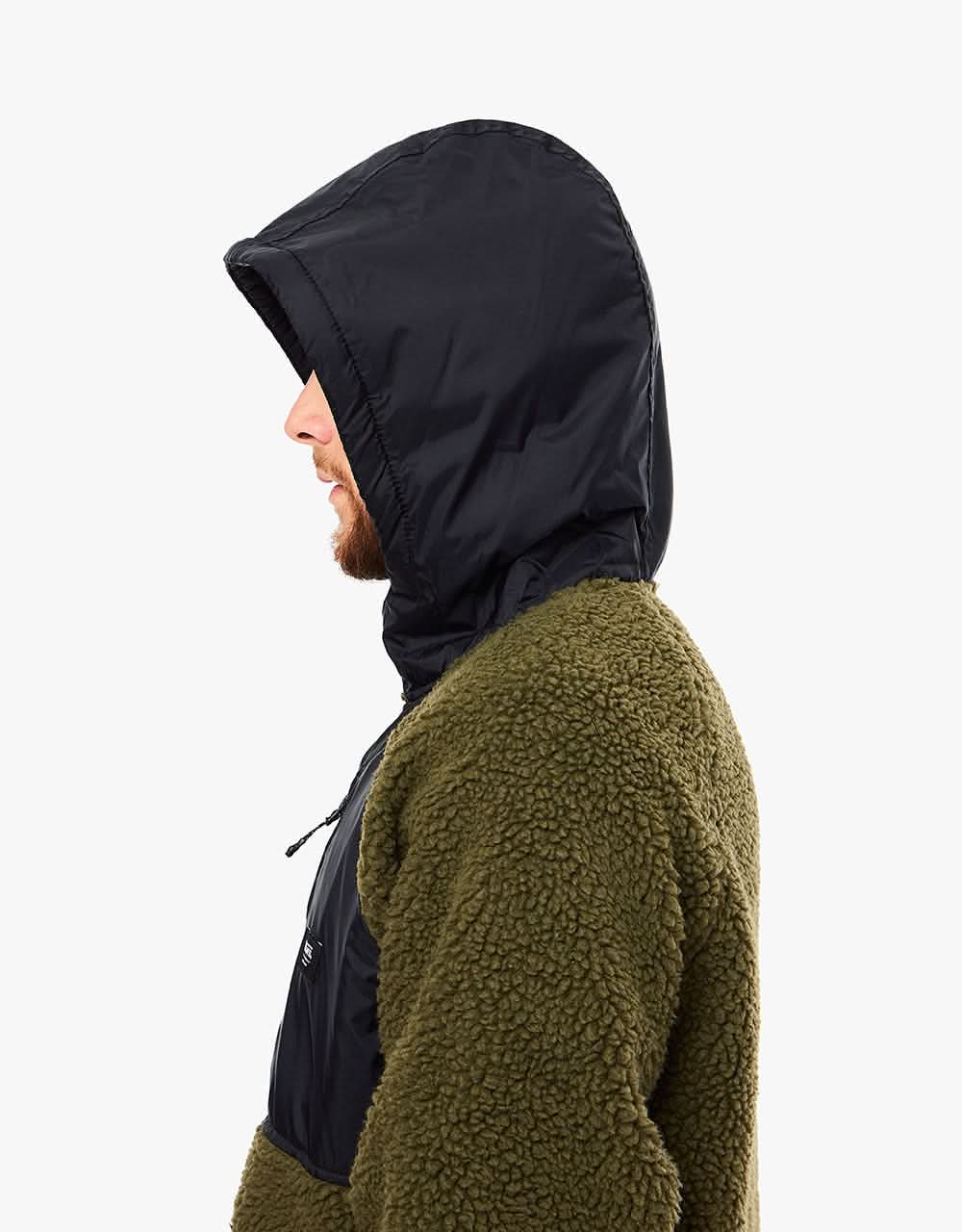 Vans Sherpa Hoodie - Grape Leaf/Black