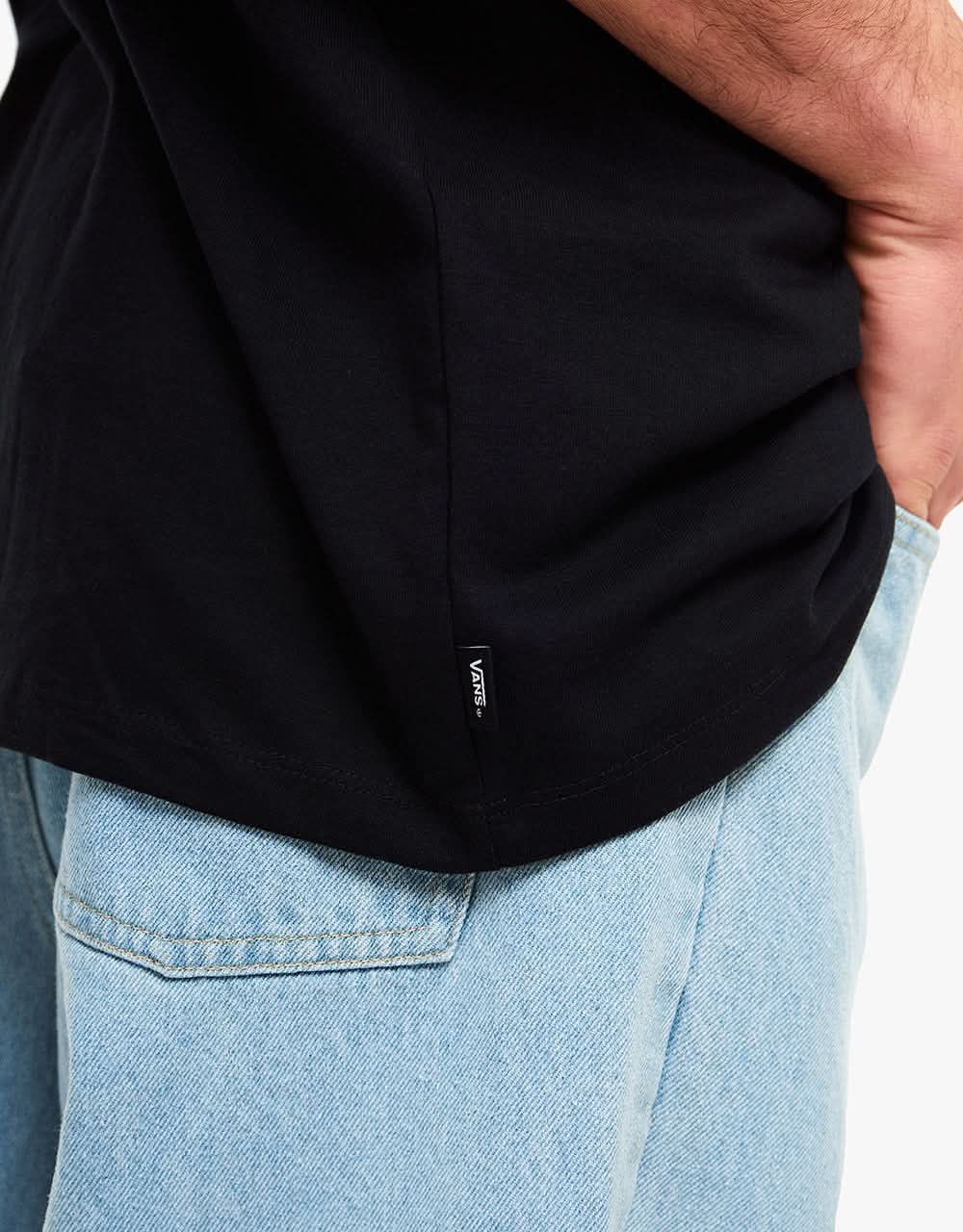 Vans Off The Wall Graphic Pocket T-Shirt - Black Peace Sign