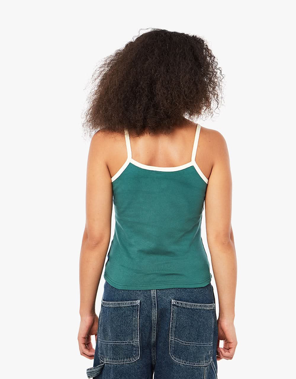 HUF Womens Petal Rib Tank Top - Forest Green