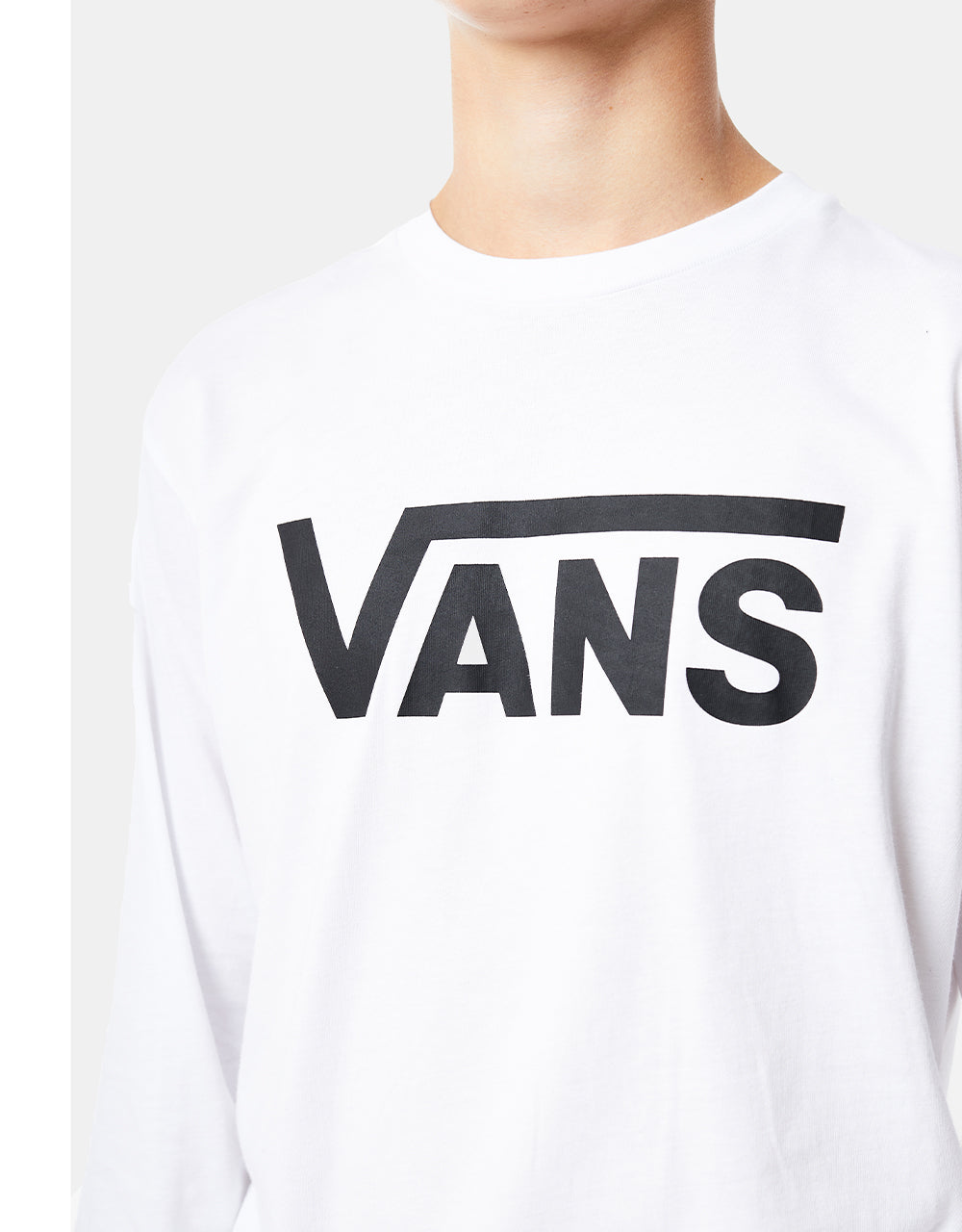 Vans Classic LS Kids T-Shirt - White/Black