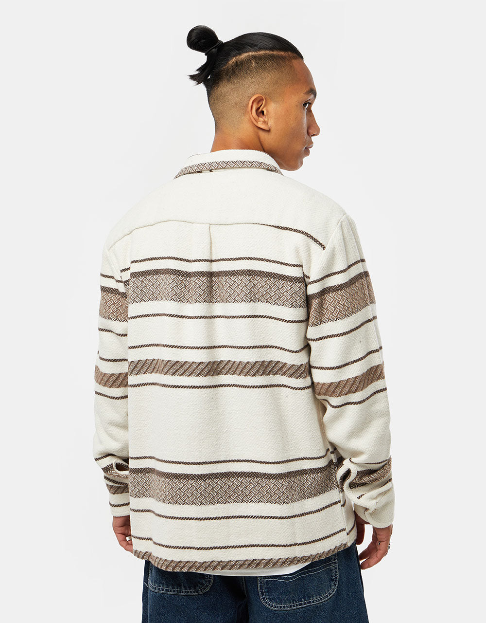 Route One Navajo Heavyweight Flannel Shirt - Natural