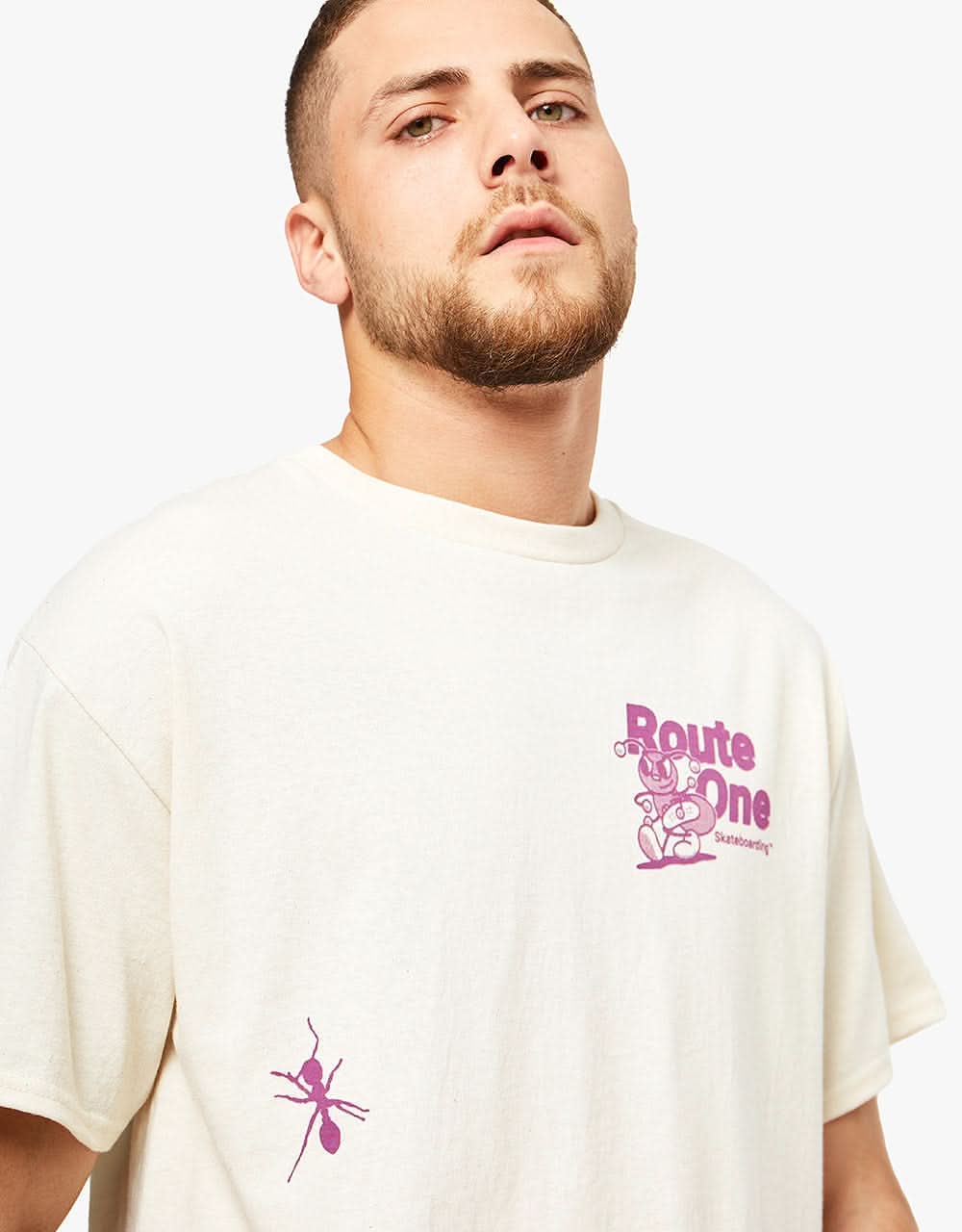 Route One Back To It T-Shirt - Natural