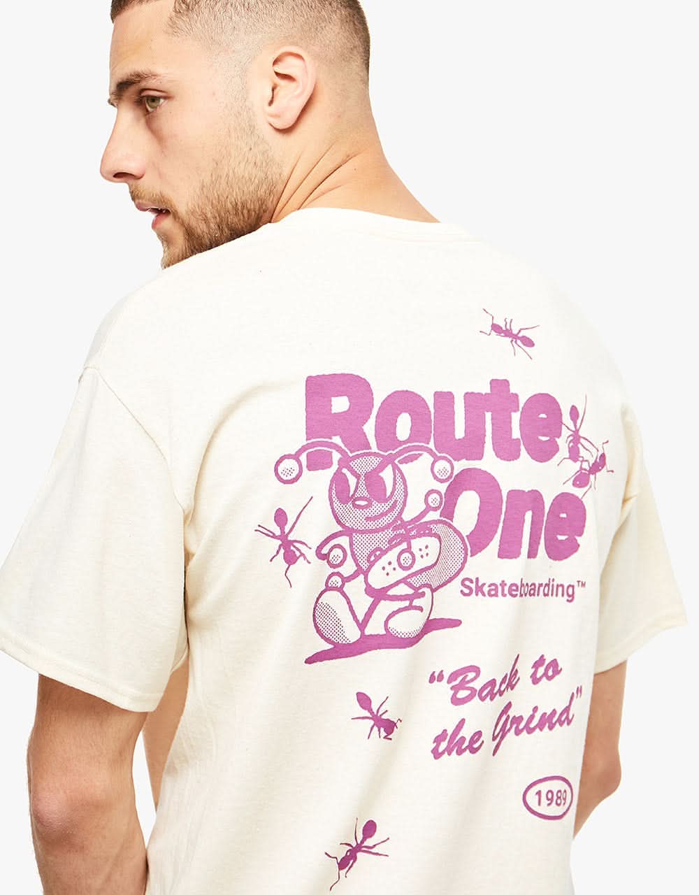 Route One Back To It T-Shirt - Natural