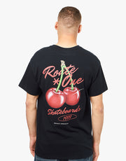 Route One Cherries T-Shirt - Black