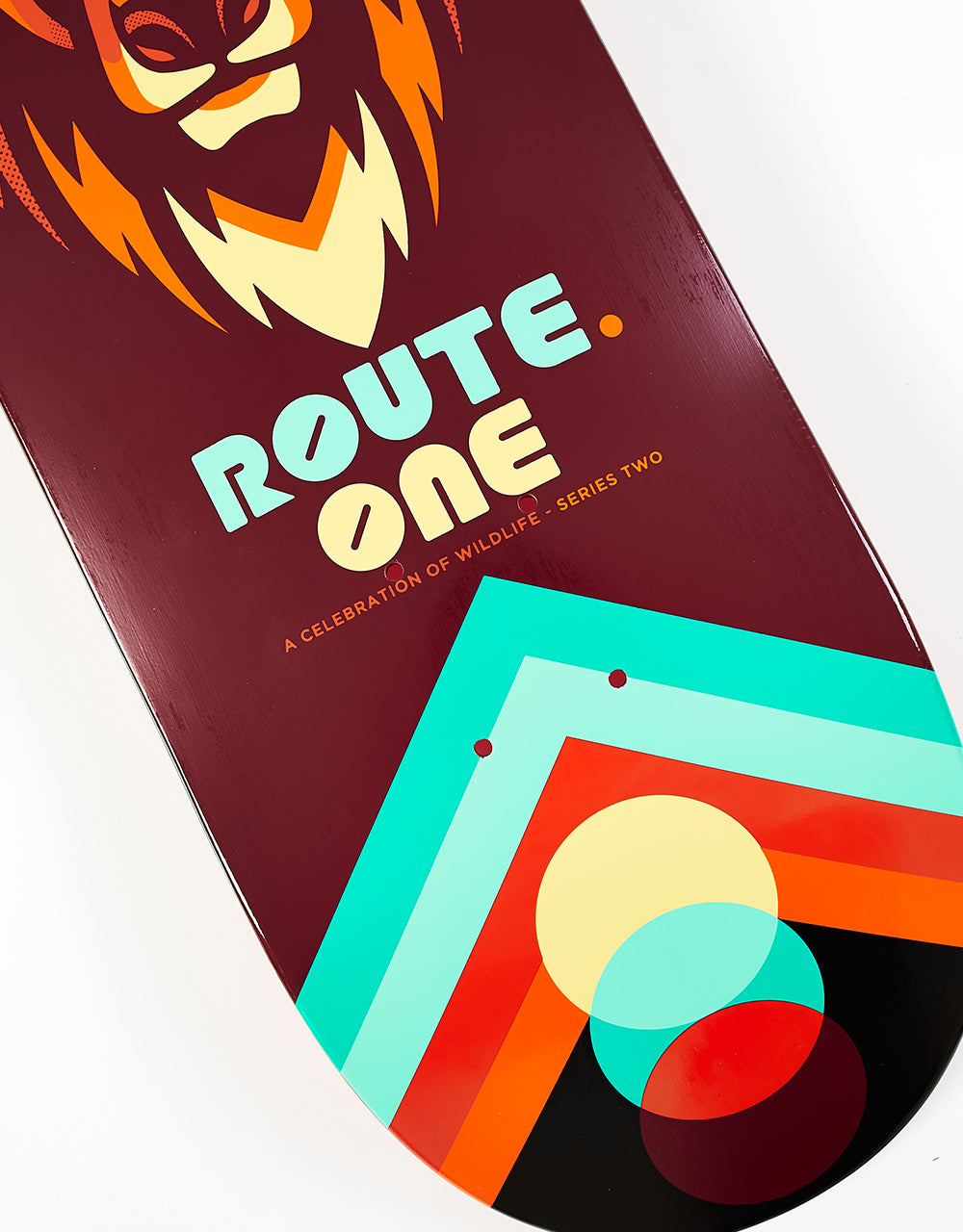 Route One Horned Beasts Skateboard Deck - 8"