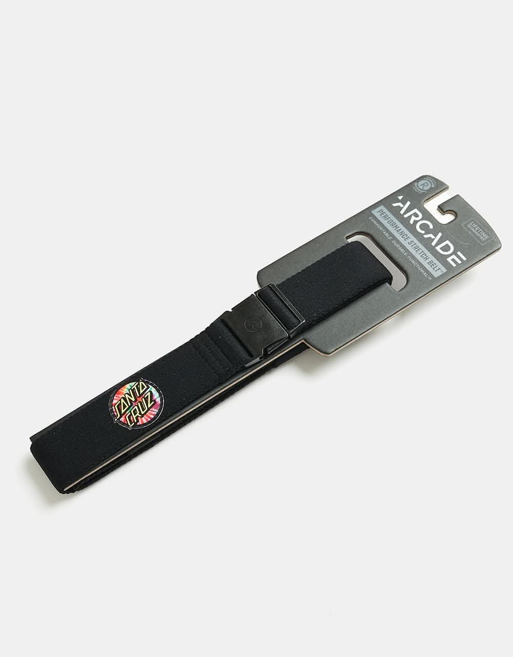 Arcade x Santa Cruz Dot Slim Belt - Black/Tie Dye