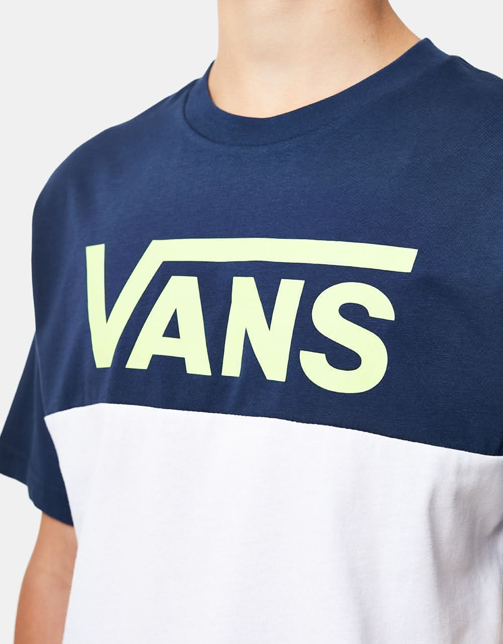 Vans Classic Block Kids T-Shirt - Dress Blues/White