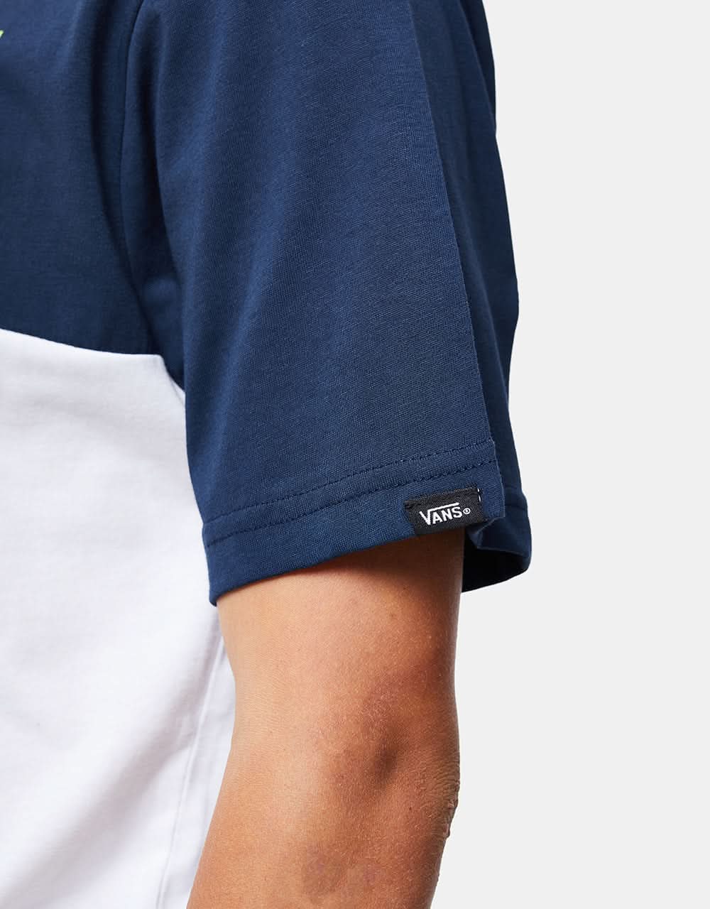 Vans Classic Block Kids T-Shirt - Dress Blues/White