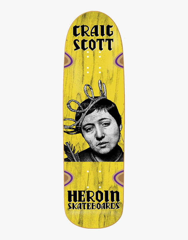 Heroin Craig 'Questions' Joan Skateboard Deck - 9.5"