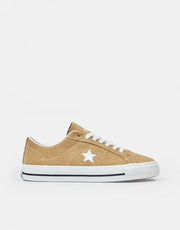 Converse One Star Pro Ox Suede Skate Shoes - Nomad Khaki/Black/Egret