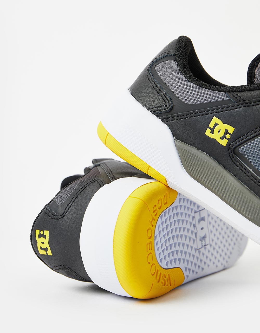 DC Metric Skate Shoes - Black/Grey/Yellow