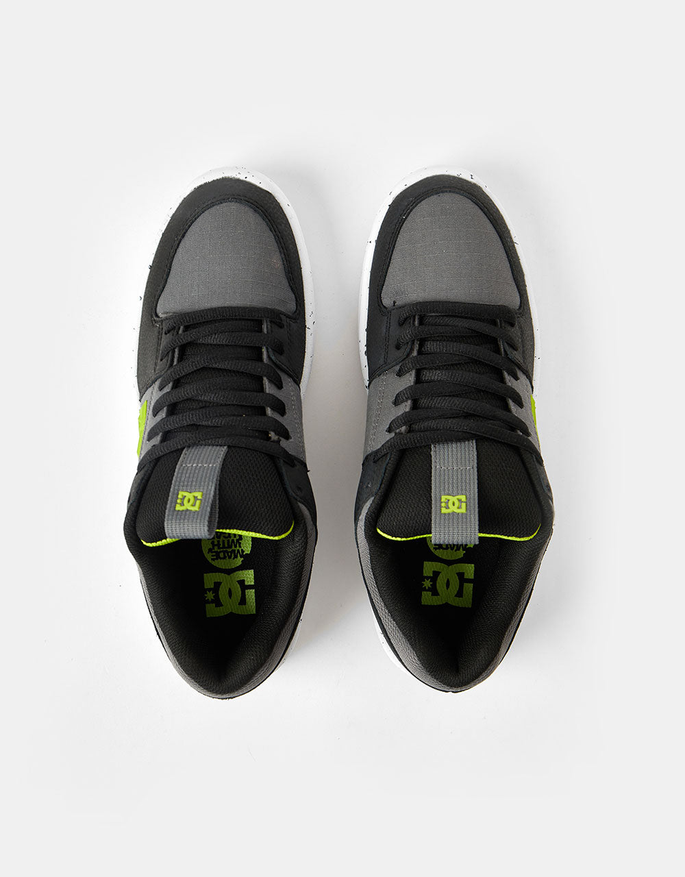 DC Lynx Zero Waste Skate Shoes - Black/Grey/Green