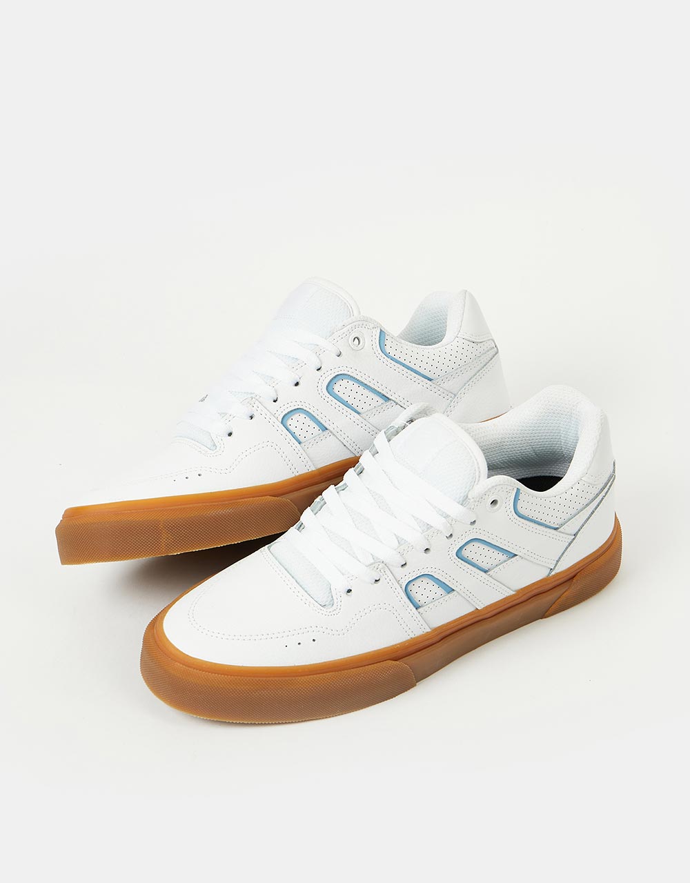 Emerica Tilt G6 Vulc Skate Shoes - White/Blue/Gum