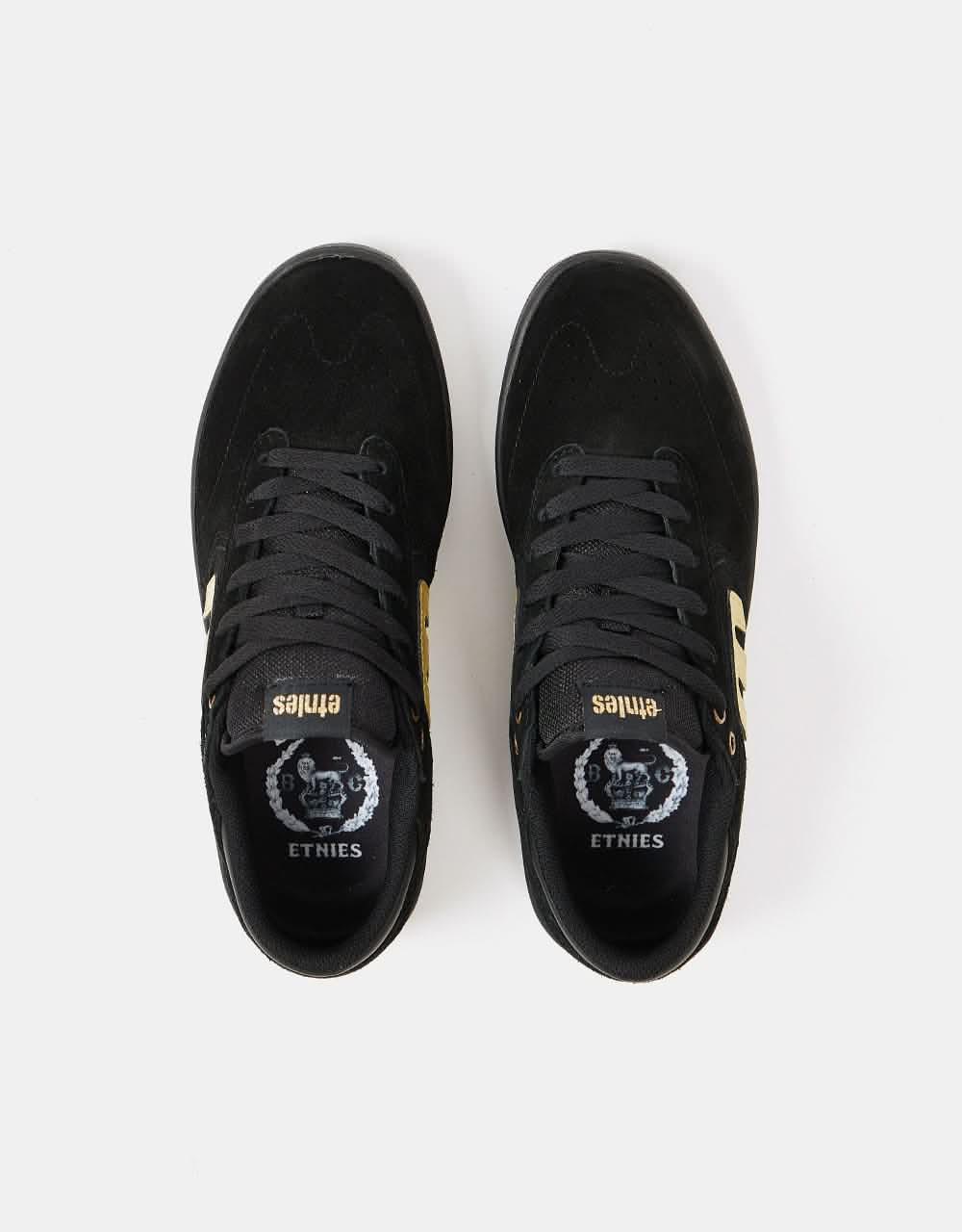 Etnies Windrow Skate Shoes Black/Gold