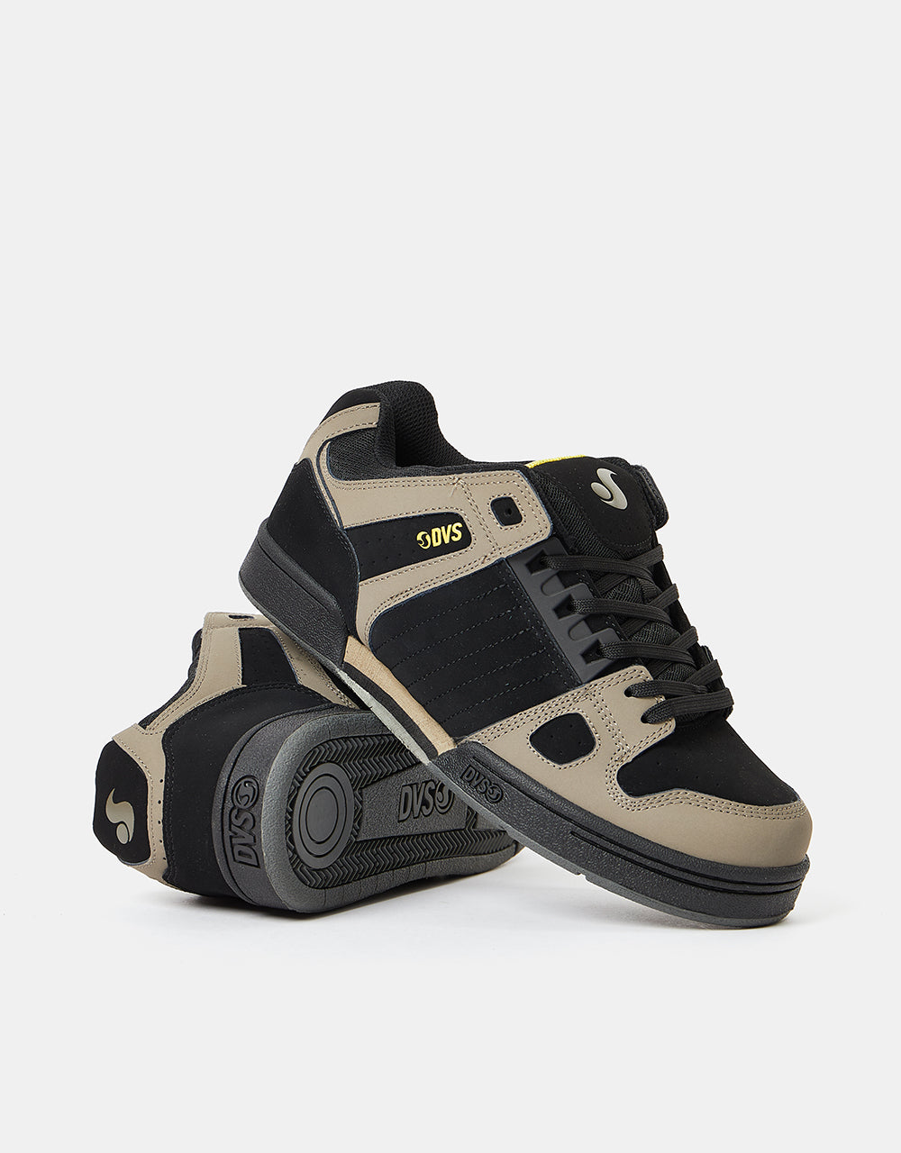 DVS Celsius Skate Shoes - Brindle/Black/Yellow Nubuck