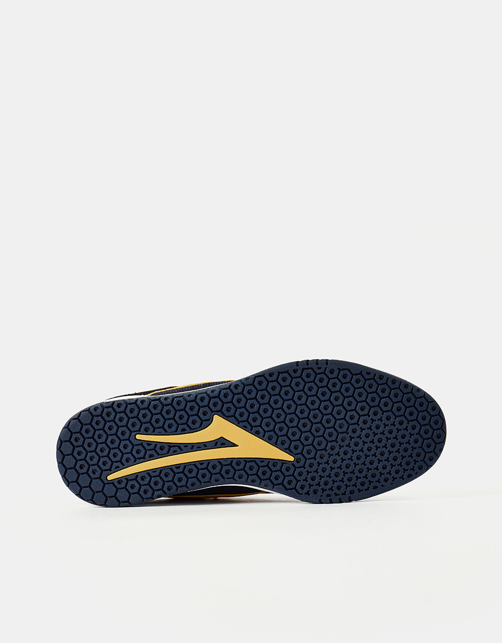 Lakai Atlantic Skate Shoes - Navy/Gold Suede