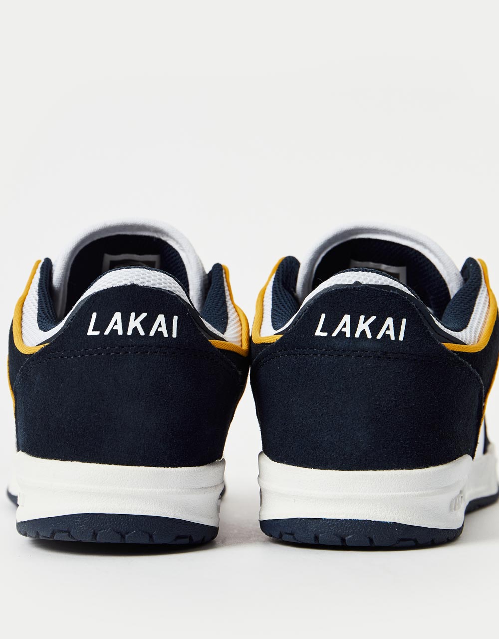 Lakai Telford Low Skate Shoes - Navy/White Suede