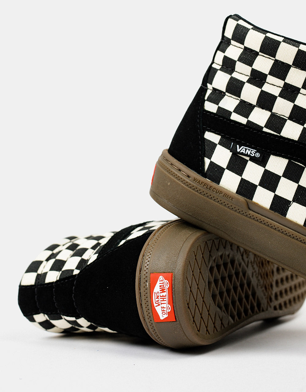 Vans BMX Sk8-Hi Shoes - Checkerboard Black/Dark Gum