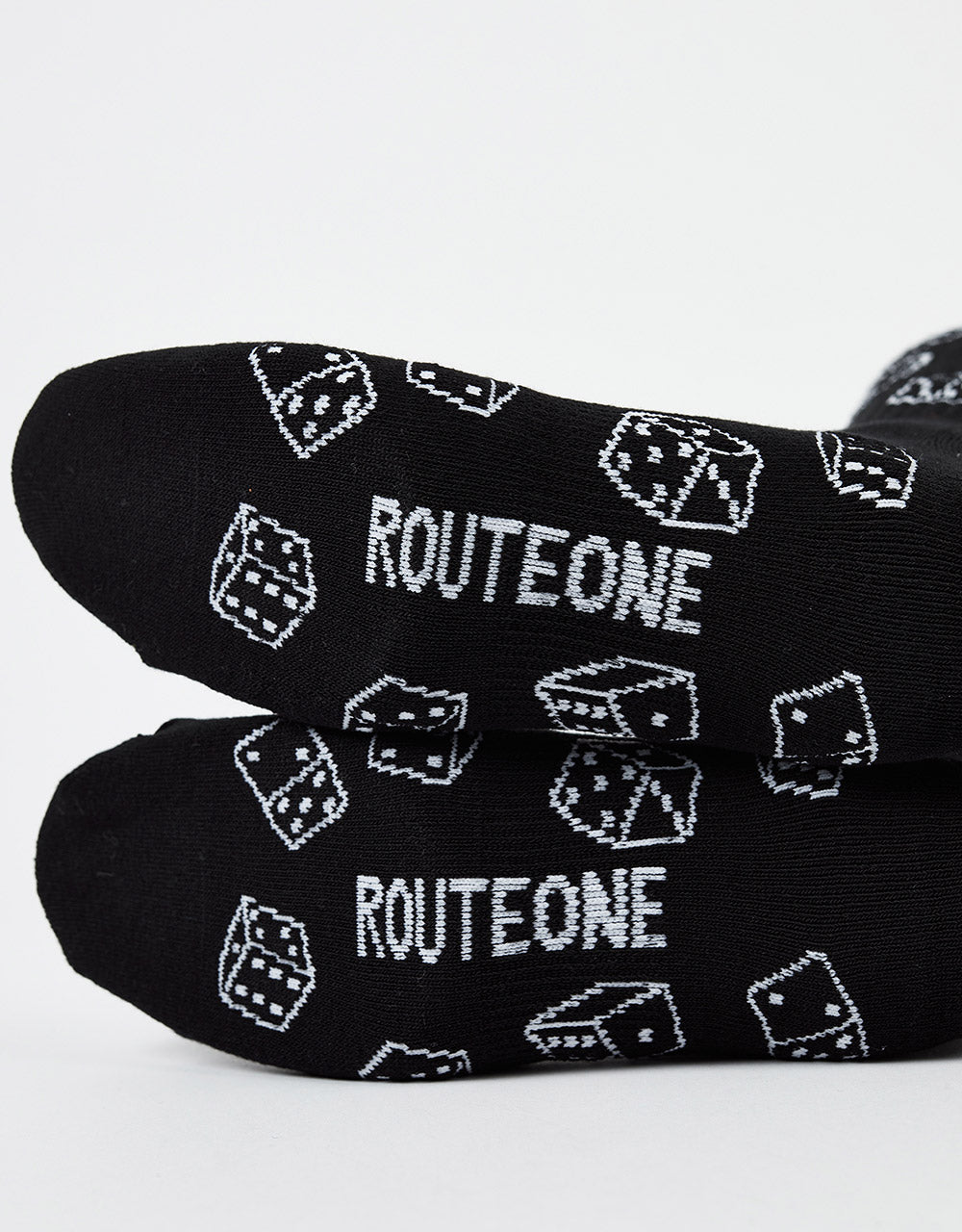 Route One Dice Socks - Black