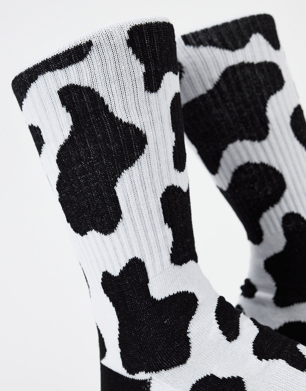 Route One Cow Socks - White