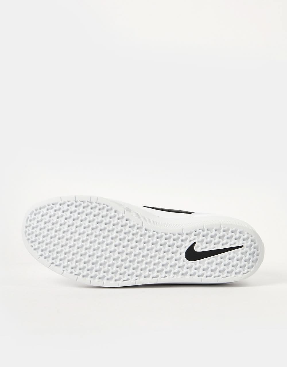 Nike SB Force 58 Premium Skate Shoes - White/Black-White-White