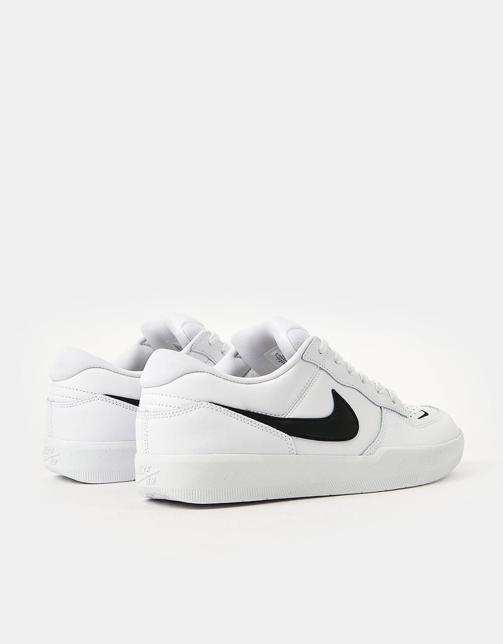 Nike SB Force 58 Premium Skate Shoes - White/Black-White-White