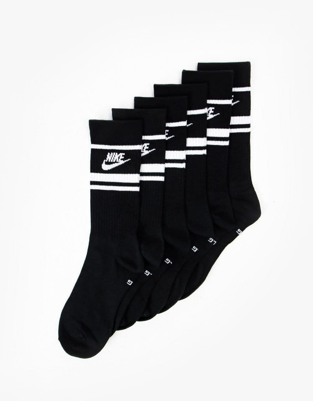Nike Sportswear Everyday Essential 3 Pack Socks - Black/White
