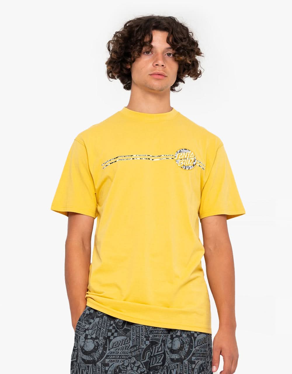 Santa Cruz Flier Dot T-Shirt - Straw